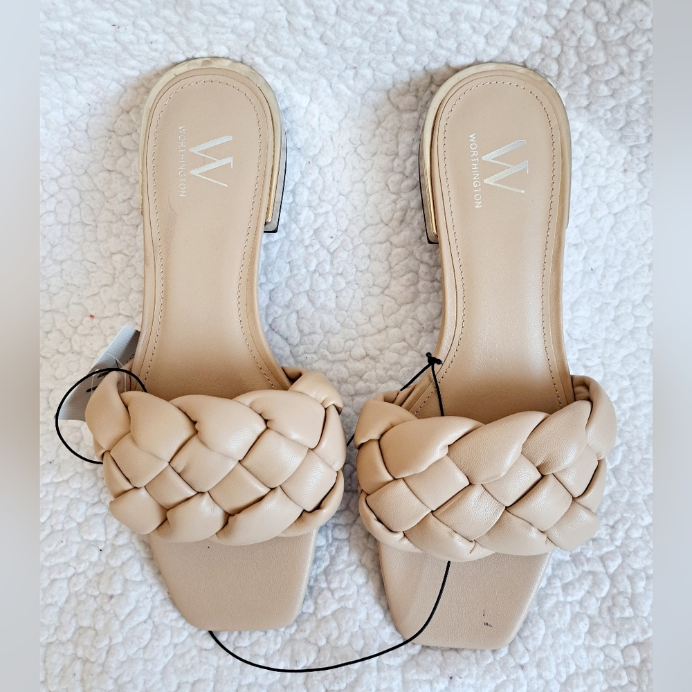 Women's Worthington Slip On Beige Sandals